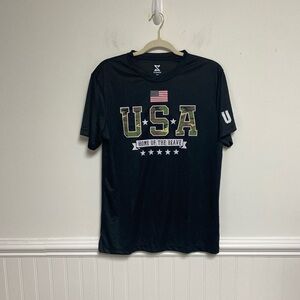 Striker Men Shirt USA T- Shirt Home of the Brave Size M